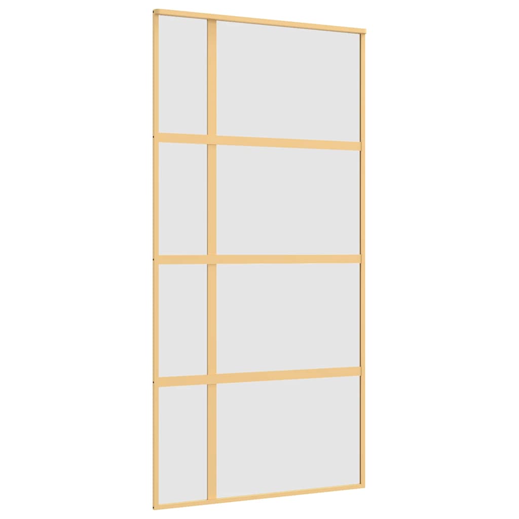 Puerta Corredera Dorada de Vidrio ESG Esmerilado 102,5 x 205 cm