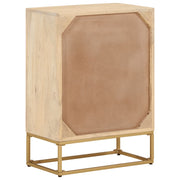 Commode en bois de manguier massif et fer 55x30x76 cm v5733 - Vetonek