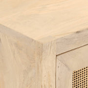 Commode en bois de manguier massif et fer 55x30x76 cm v5733 - Vetonek