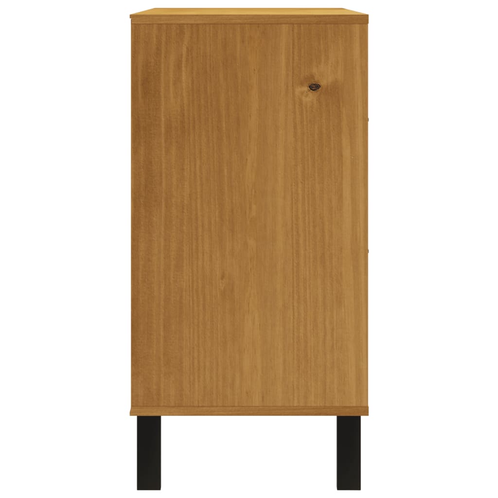Commode flam en bois de pin massif 110x40x80 cm v1808 - Vetonek