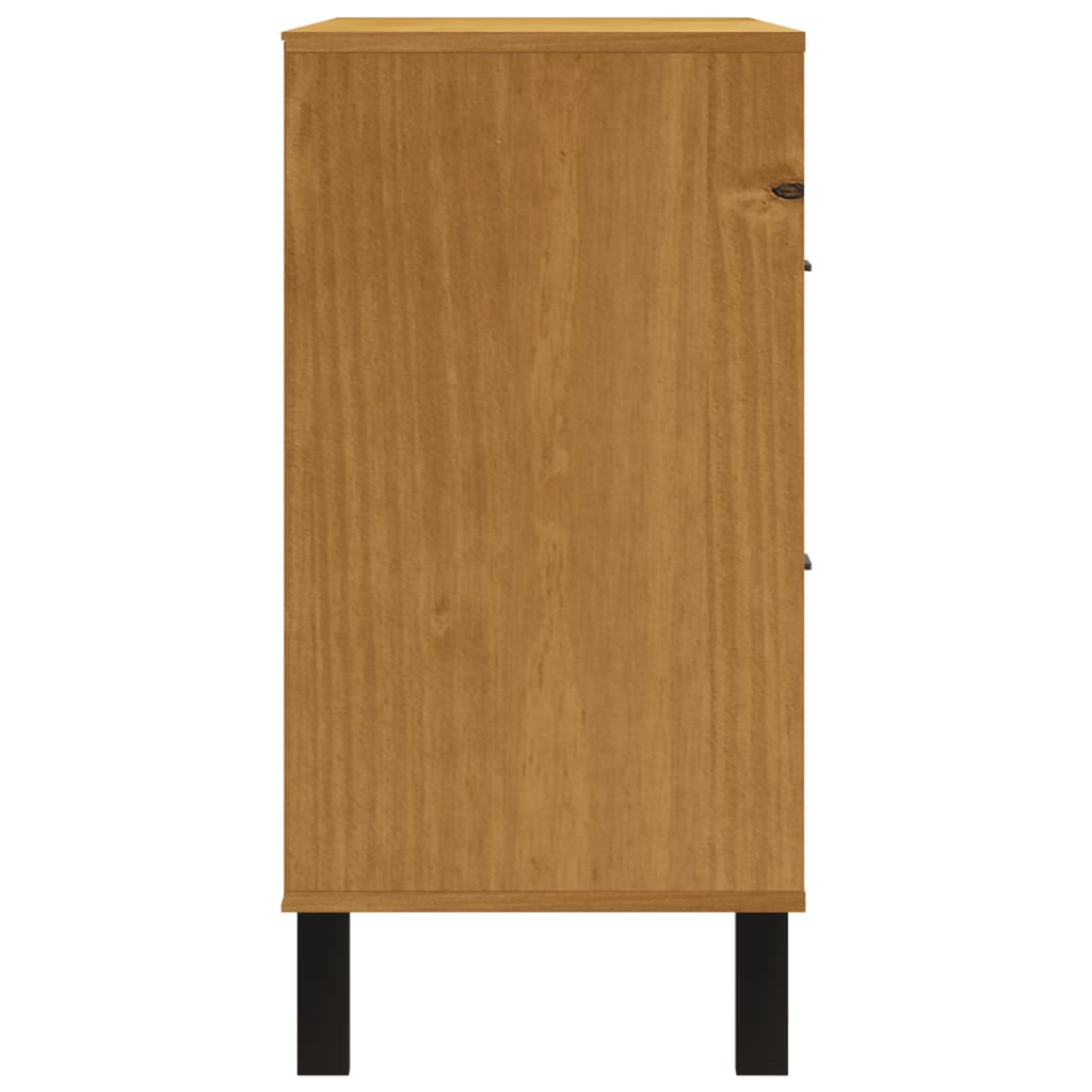 Commode flam en bois de pin massif 110x40x80 cm v1815 - Vetonek