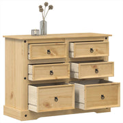 Commode couronne bois de pin massif 112x48x91 cm v9171 Vetonek