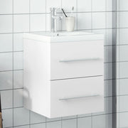 Meuble de salle de bain avec lavabo blanc intégré v5615 Vetonek