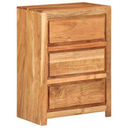 Commode en bois d'acacia massif 55x33x75 cm v6200 Vetonek
