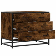 Commode en contreplaqué de chêne fumé 70x41x56 cm v1354 - Vetonek