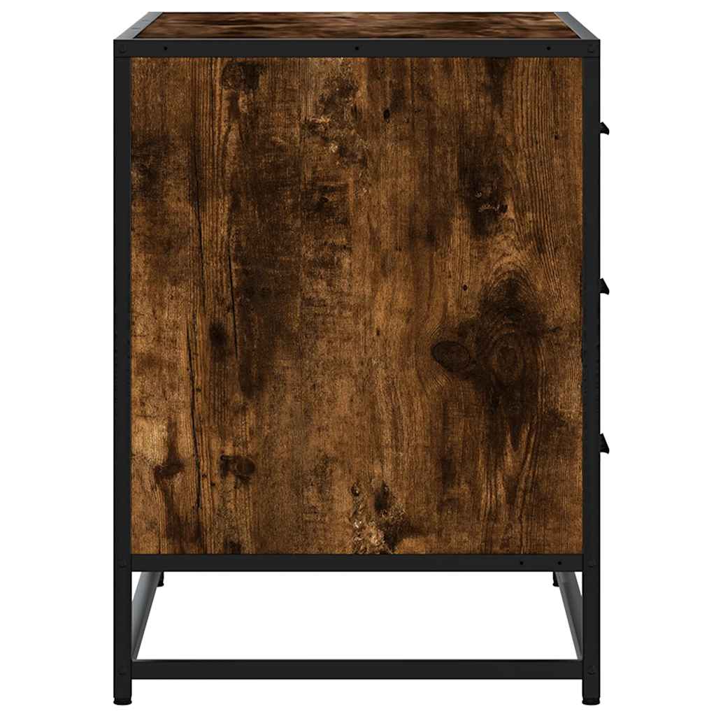 Commode en contreplaqué de chêne fumé 70x41x56 cm v1354 - Vetonek
