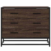 Commode en contreplaqué de chêne brun 70x41x56 cm v1378 - Vetonek