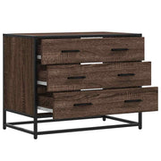 Commode en contreplaqué de chêne brun 70x41x56 cm v1378 - Vetonek