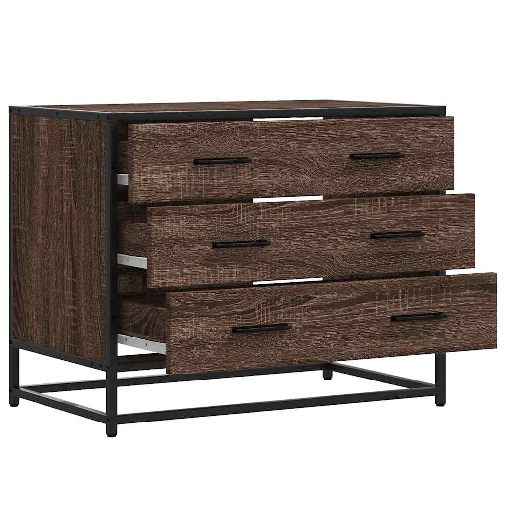 Commode en contreplaqué de chêne brun 70x41x56 cm v1378 - Vetonek