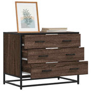 Commode en contreplaqué de chêne marron 70x41x56 cm v1378 Vetonek