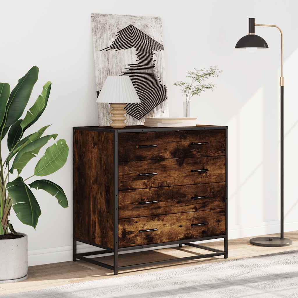 Commode en contreplaqué de chêne fumé 70x41x70 cm v1408 - Vetonek