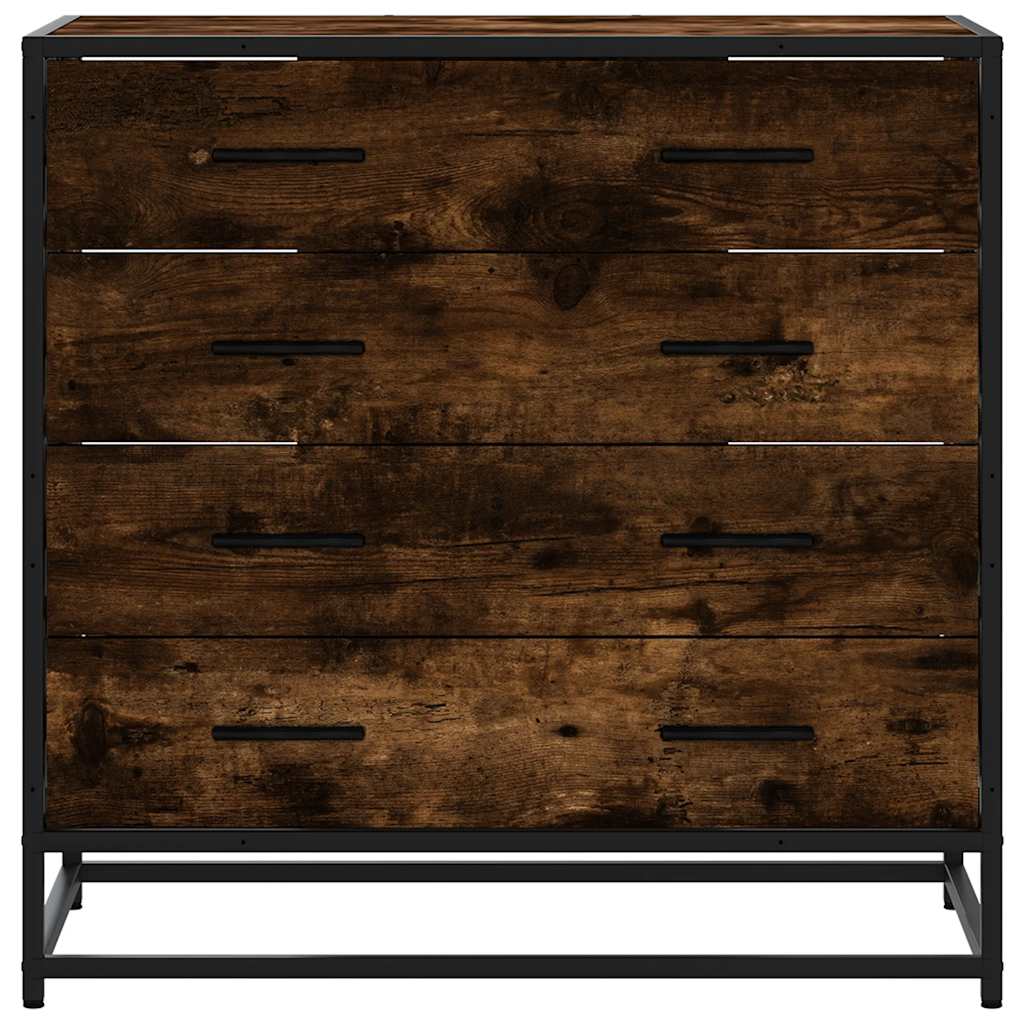 Commode en contreplaqué de chêne fumé 70x41x70 cm v1408 - Vetonek