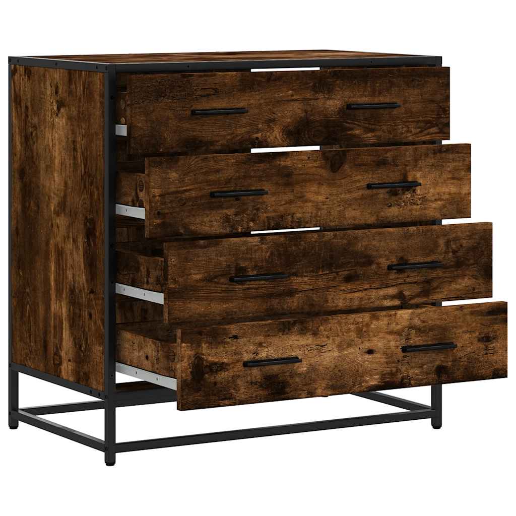 Commode en contreplaqué de chêne fumé 70x41x70 cm v1408 - Vetonek