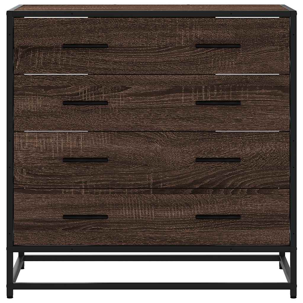 Commode en contreplaqué de chêne brun 70x41x70 cm v1422 - Vetonek