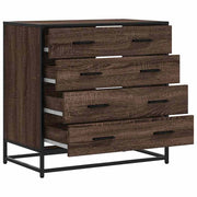 Commode en contreplaqué de chêne brun 70x41x70 cm v1422 - Vetonek