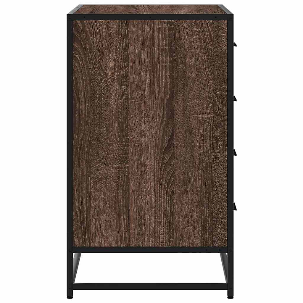 Commode en contreplaqué de chêne brun 70x41x70 cm v1422 - Vetonek