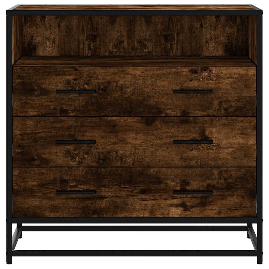 Commode en contreplaqué de chêne fumé 70x41x70 cm v1453 - Vetonek