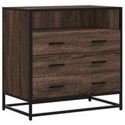 Commode en contreplaqué de chêne brun Vetonek 70x41x70 cm