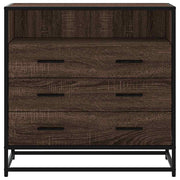 Commode en contreplaqué de chêne brun 70x41x70 cm v1477 - Vetonek