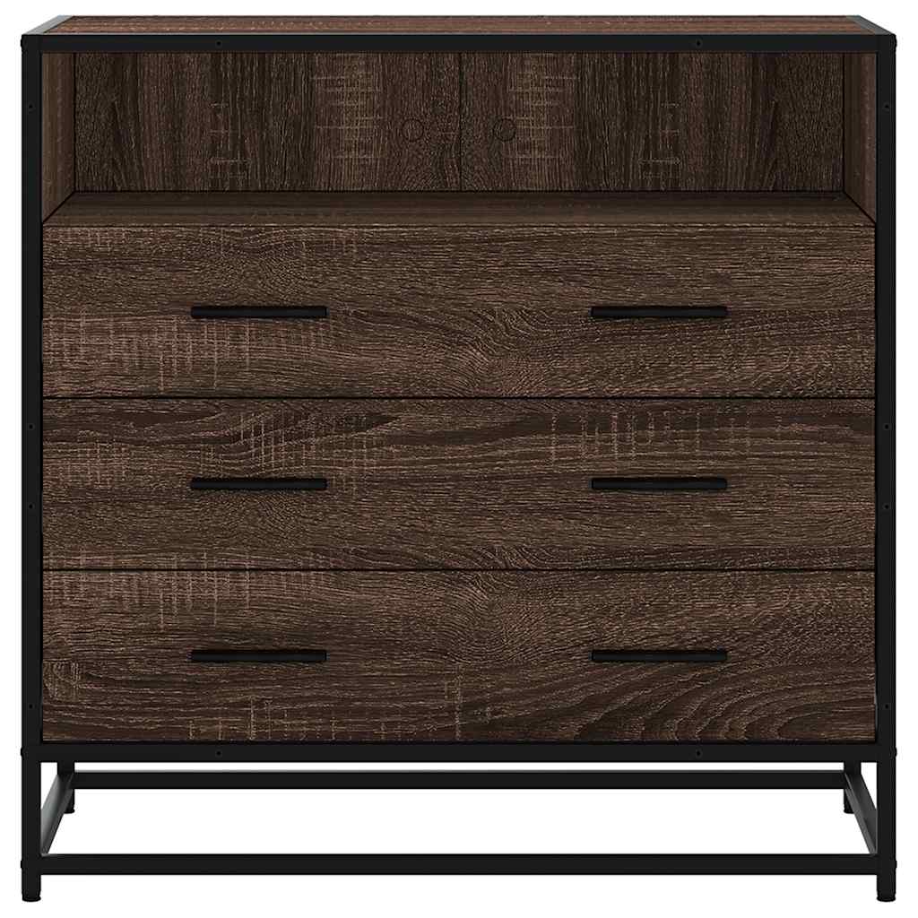 Commode en contreplaqué de chêne brun 70x41x70 cm v1477 - Vetonek