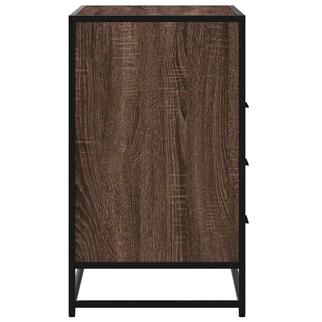 Commode en contreplaqué de chêne brun 70x41x70 cm v1477 - Vetonek