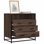 Commode en contreplaqué de chêne marron 70x41x70 cm v1477 Vetonek