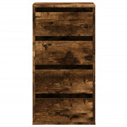 Commode d'angle en bois d'ingénierie vieilli 40x41x76 cm v1251 - Vetonek