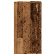 Commode d'angle en bois d'ingénierie vieilli 40x41x76 cm v1251 - Vetonek