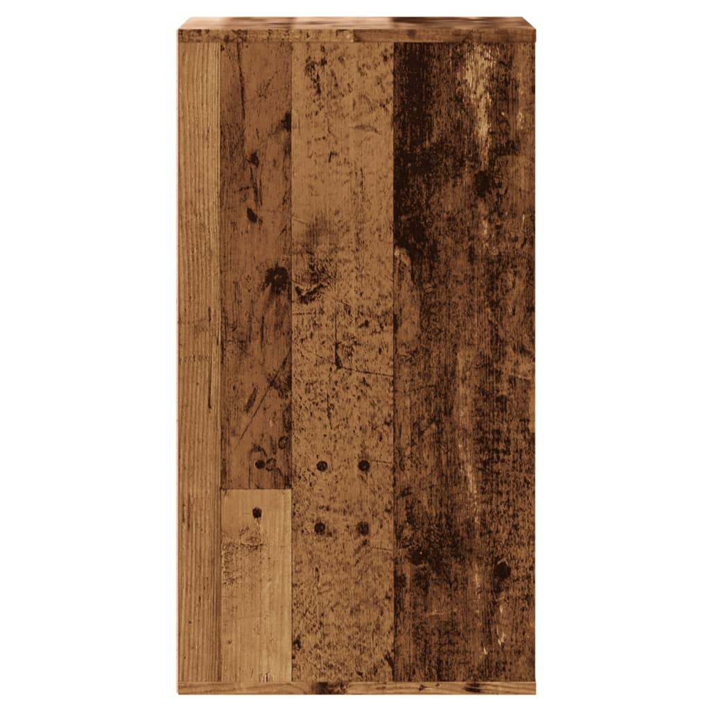 Commode d'angle en bois d'ingénierie vieilli 40x41x76 cm v1251 - Vetonek