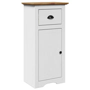 Vetonek BODO meuble de salle de bain blanc et marron 44x30x90 cm