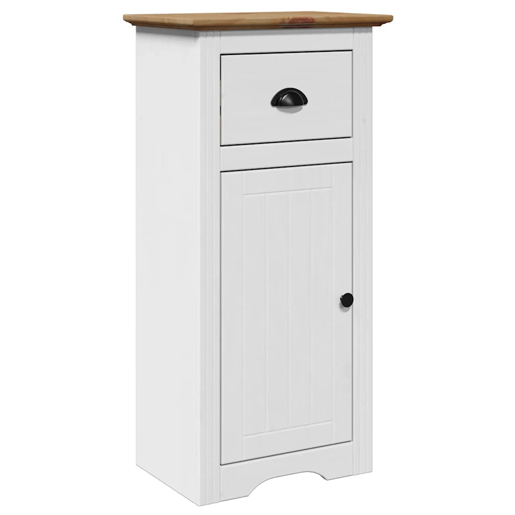 Vetonek BODO meuble de salle de bain blanc et marron 44x30x90 cm