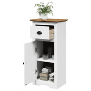 Meuble de salle de bain Bodo blanc et marron 44x30x90 cm v2640 Vetonek