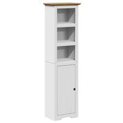 Vetonek BODO meuble de salle de bain blanc et marron 44x30x160 cm