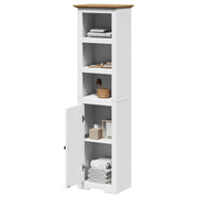 Meuble de salle de bain Bodo blanc et marron 44x30x160 cm v2671 Vetonek