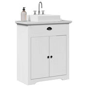 Meuble de salle de bain avec lavabo bodo blanc 70x35x80 cm v2695 Vetonek