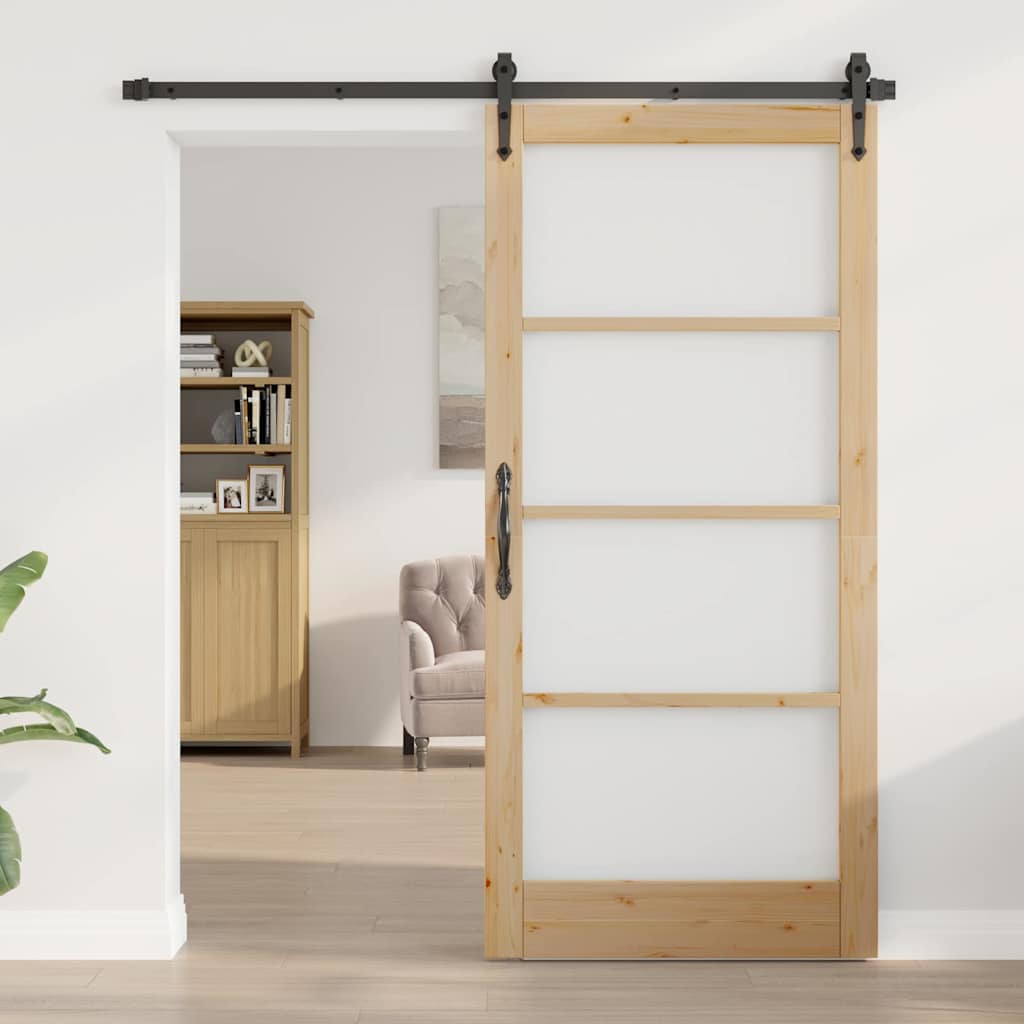 Porte intérieure ORKDAL marron 93 x 202 cm 