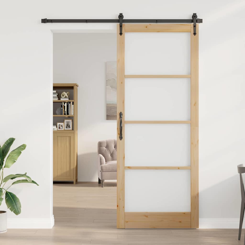 Porte intérieure ORKDAL marron 93 x 232 cm 