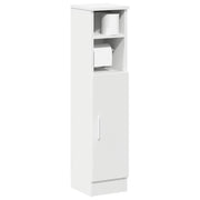 Meuble de salle de bain avec porte-papier toilette blanc 20,5x22x90 cm v3766 Vetonek