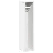 Vetonek Meuble de salle de bain avec porte-papier toilette blanc 20,5x20x90 cm
