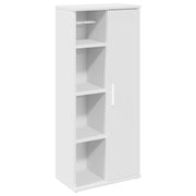 Vetonek Meuble de salle de bain avec porte-papier toilette blanc 39x22x90 cm