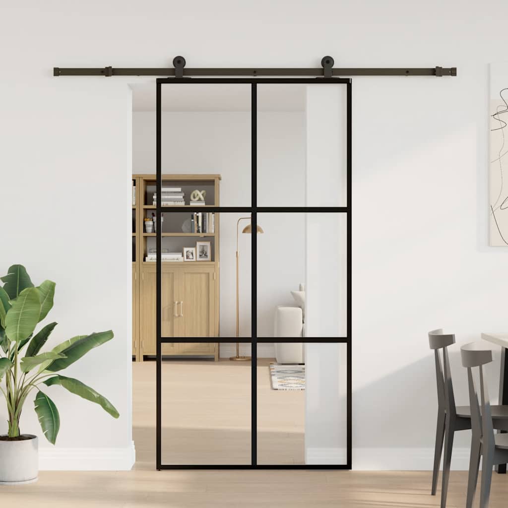 Puerta Corredera 102x205 cm ESG Vidrio y Aluminio