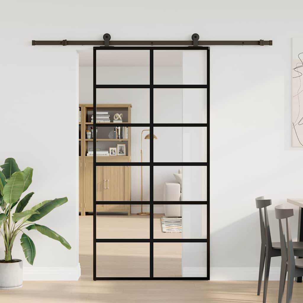 Puerta Corredera 102x205 cm ESG Vidrio y Aluminio