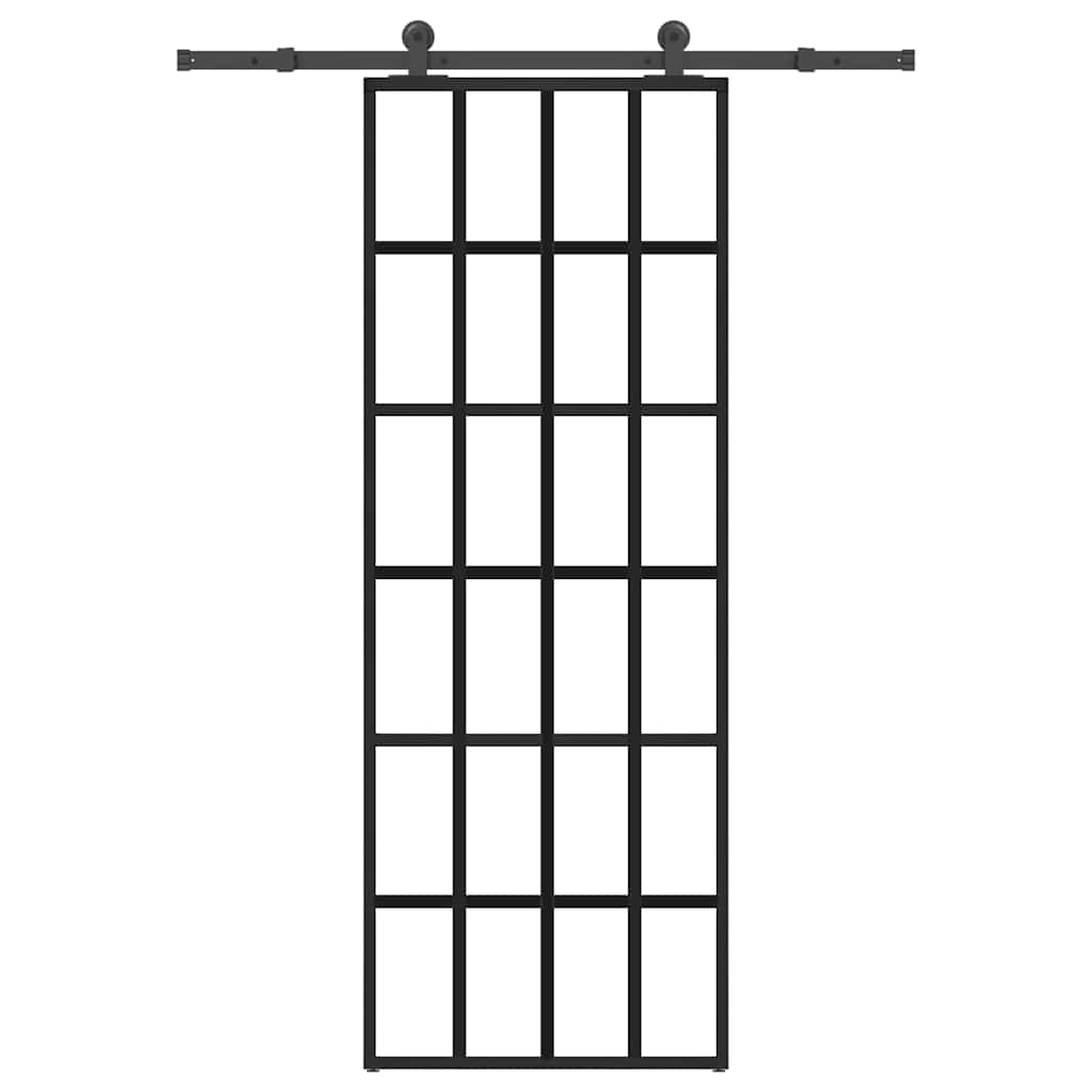 Puerta Corredera Vidrio ESG Aluminio 76x205 cm