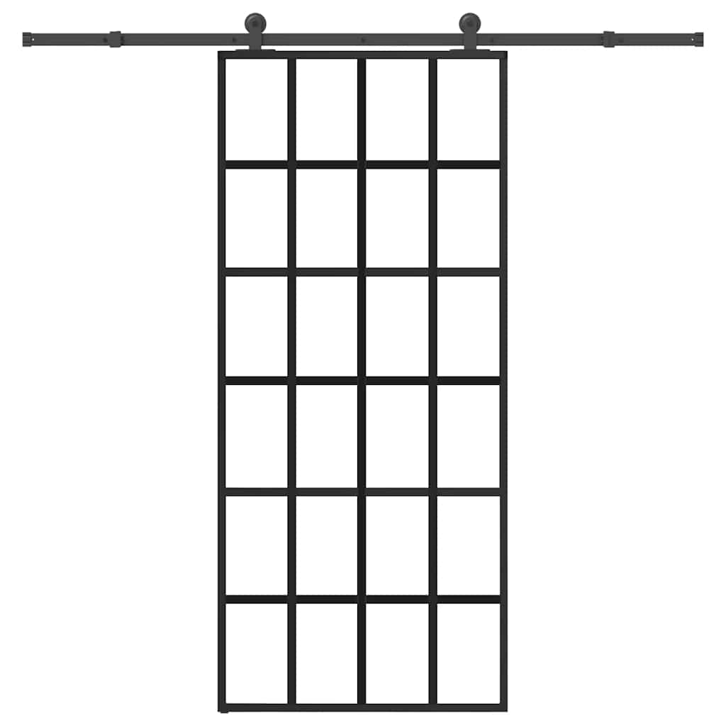 Puerta Corredera Vidrio ESG Aluminio 90x205 cm