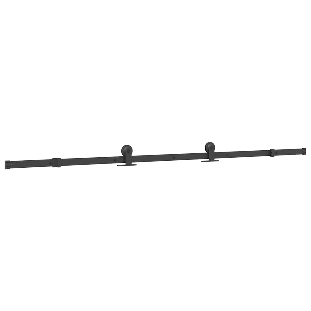 Puerta Corredera Vidrio ESG Aluminio Negro 76x205 cm