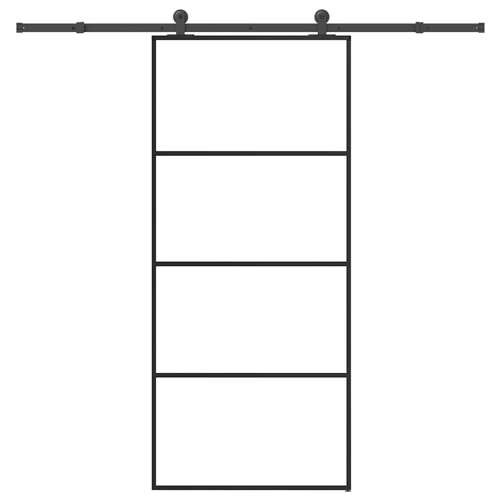 Puerta Corredera Vidrio ESG Aluminio 90x205 cm