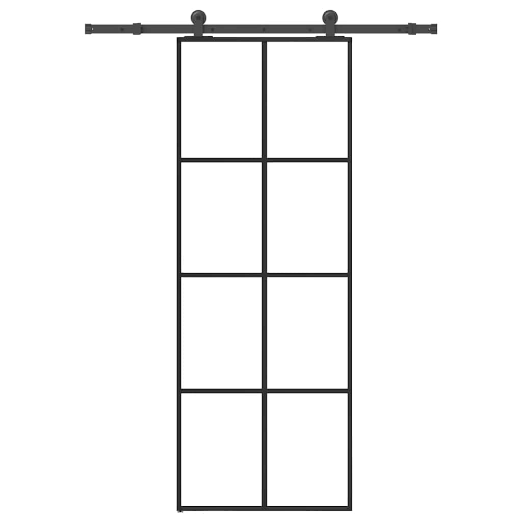 Puerta Corredera Vidrio ESG Aluminio 76x205 cm