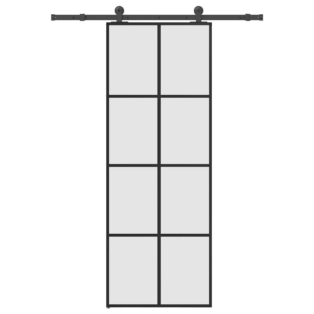 Puerta Corredera Vidrio ESG Aluminio 76x205 cm