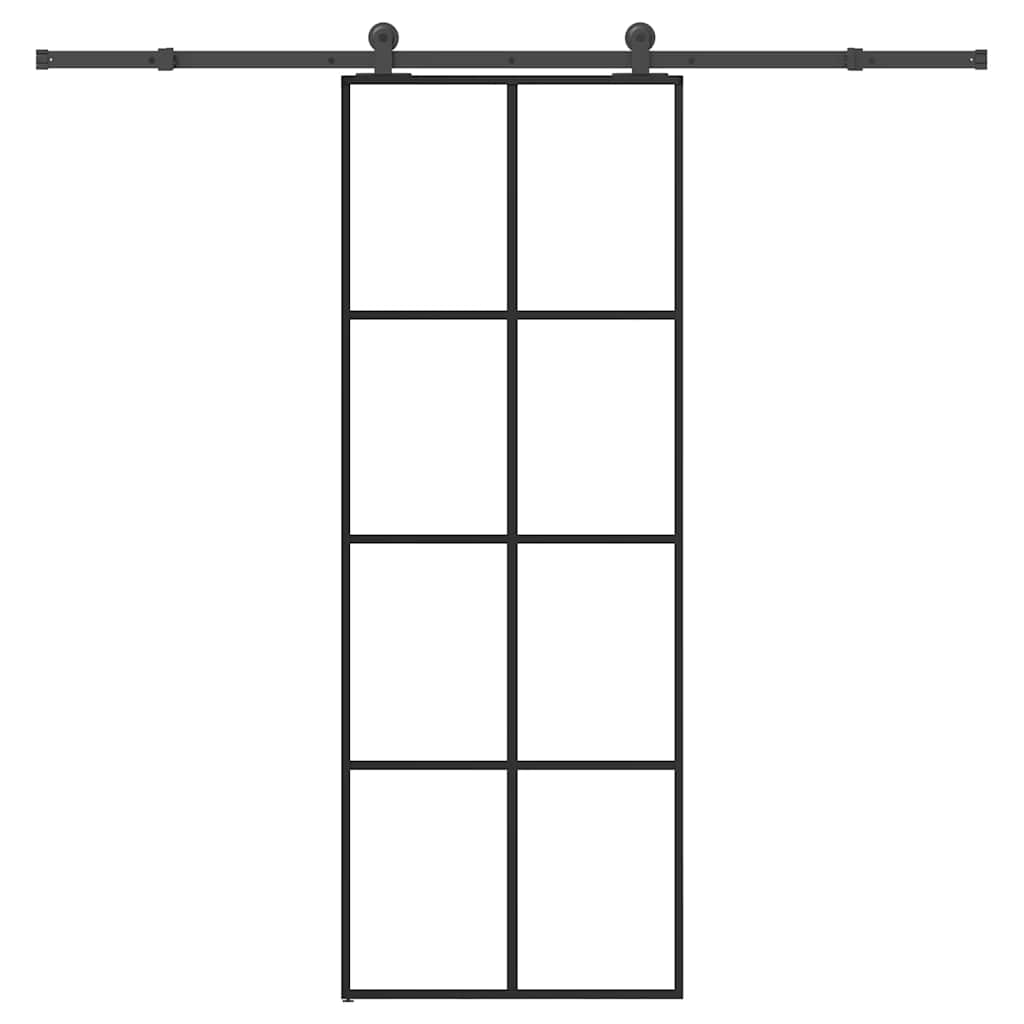 Puerta Corredera Vidrio ESG Aluminio 76x205 cm