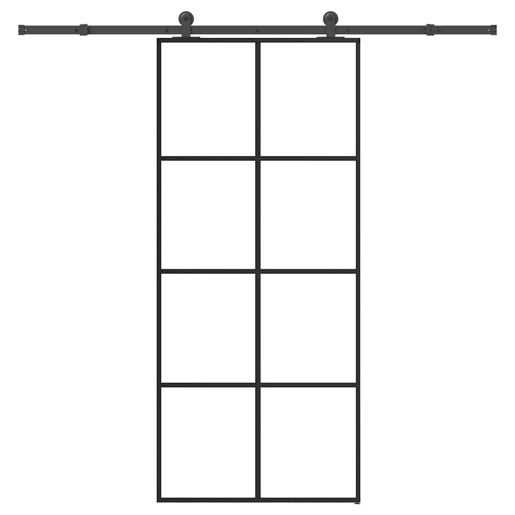 Puerta Corredera Vidrio ESG Aluminio 90x205 cm